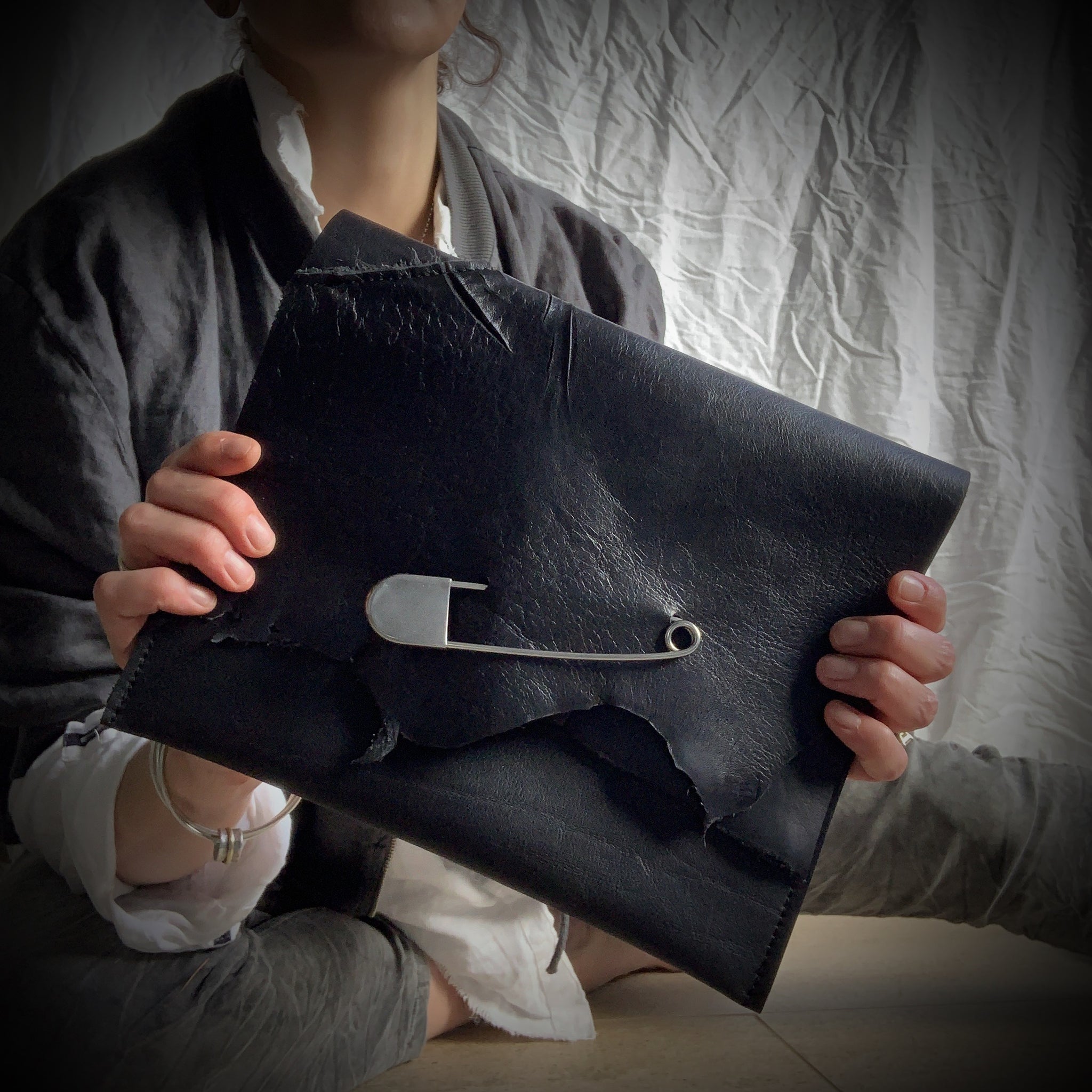 Safety Pin Convertible Clutch Bag